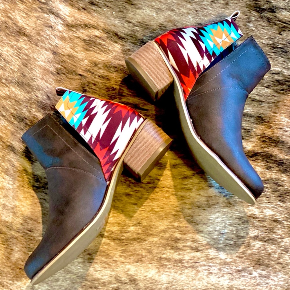 Leather Aztec Booties - Picture 10 of 10